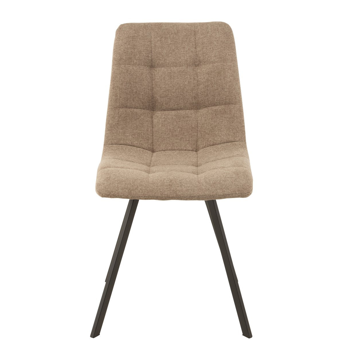 Chaise J-Line Babette Textile/Métal Beige