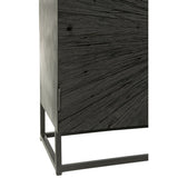 Vue latérale de l'armoire J-Line Shanil, design industriel