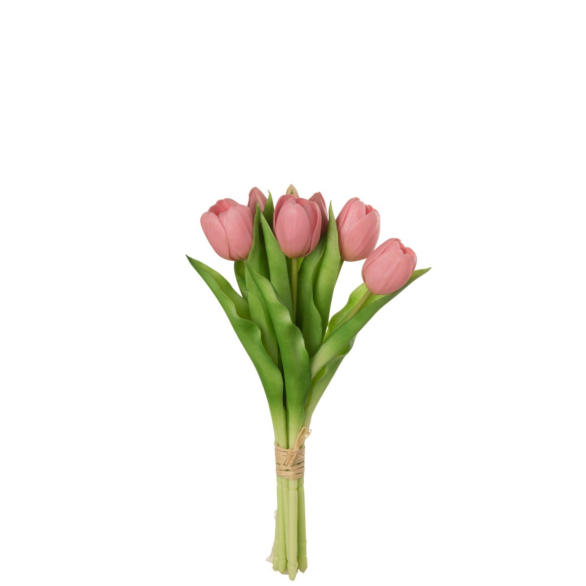 Bouquet Tulips J-Line en rose, 7 pièces, décoration intérieure élégante