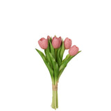 Bouquet Tulips J-Line en rose, 7 pièces, décoration intérieure élégante