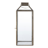 Lanterne de Mysore en laiton antique avec détails en verre