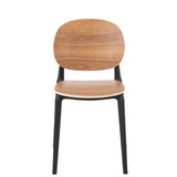 Chaise J-Line Basic en polyester et plastique, vue de face