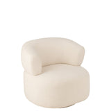Fauteuil Lounge Universe J-Line en mousse blanc, vue avant