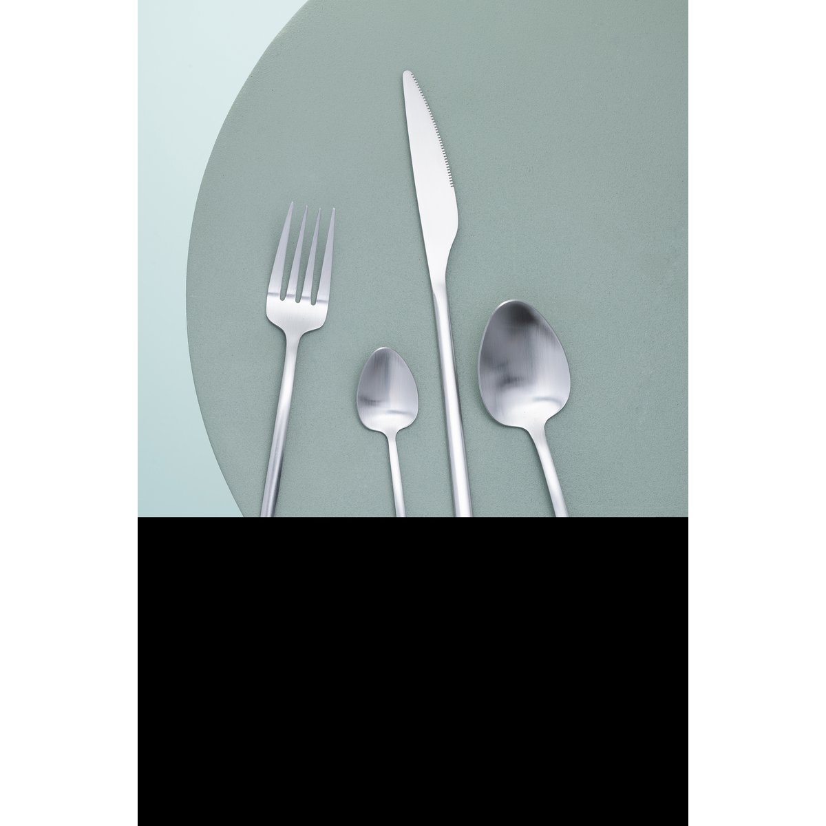 Détails des couverts J-Line en acier inoxydable - finition argentée