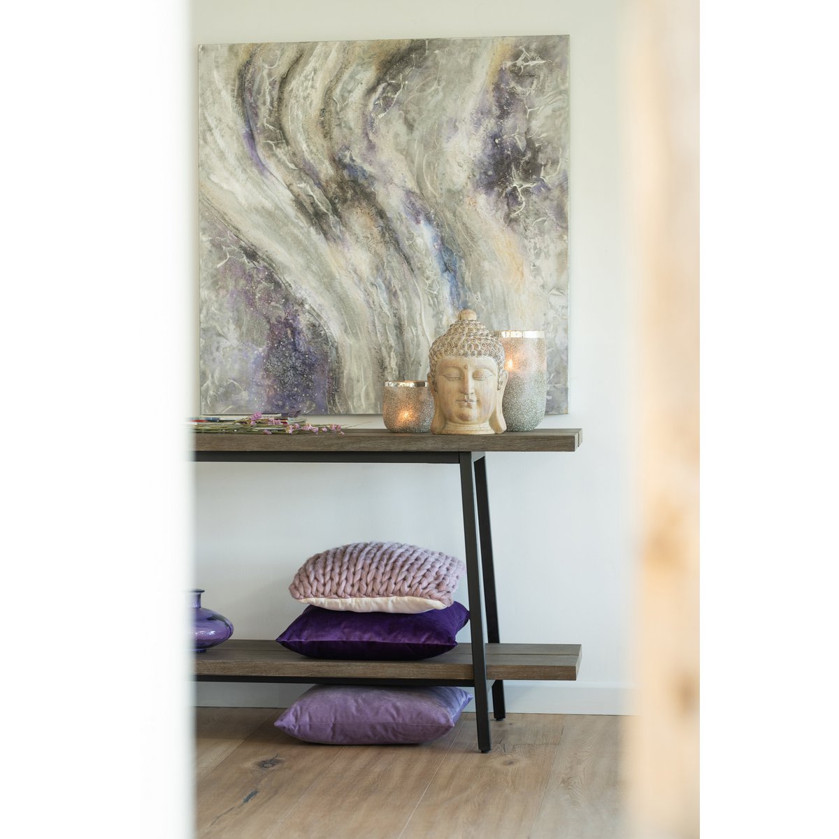 Photophore J-Line Frosty, détail du design contemporain