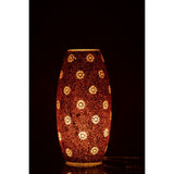 Lampe Bram en verre rouge, détail du matériau