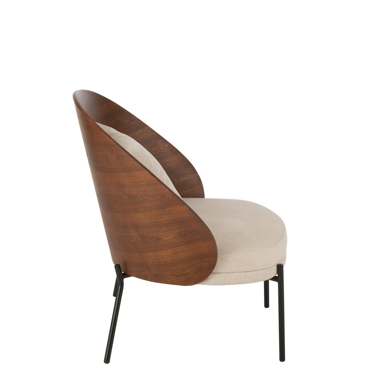 Chaise longue J-Line dans un salon moderne, ambiance cosy