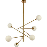 Détails de la lampe Diana - Finition en laiton satiné et verre élégant