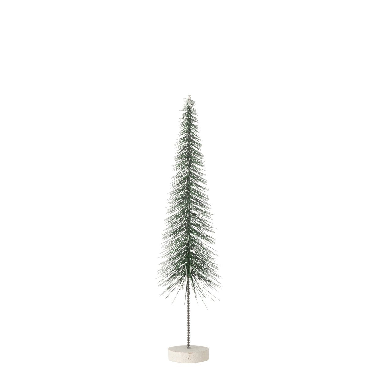 Arbre de Noël J-Line vert en plastique, petite taille, décor élégant