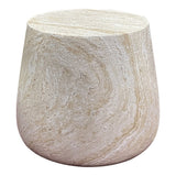 Table d'appoint Bonn en fiberclay naturel avec texture organique