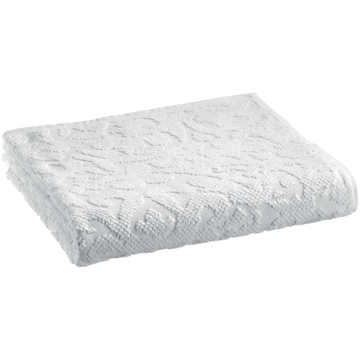 Drap de bain Gilda Neige, élégant et doux au toucher