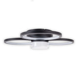Le plafond LED "CIMO" en métal noir et en plastique, Ø Env.