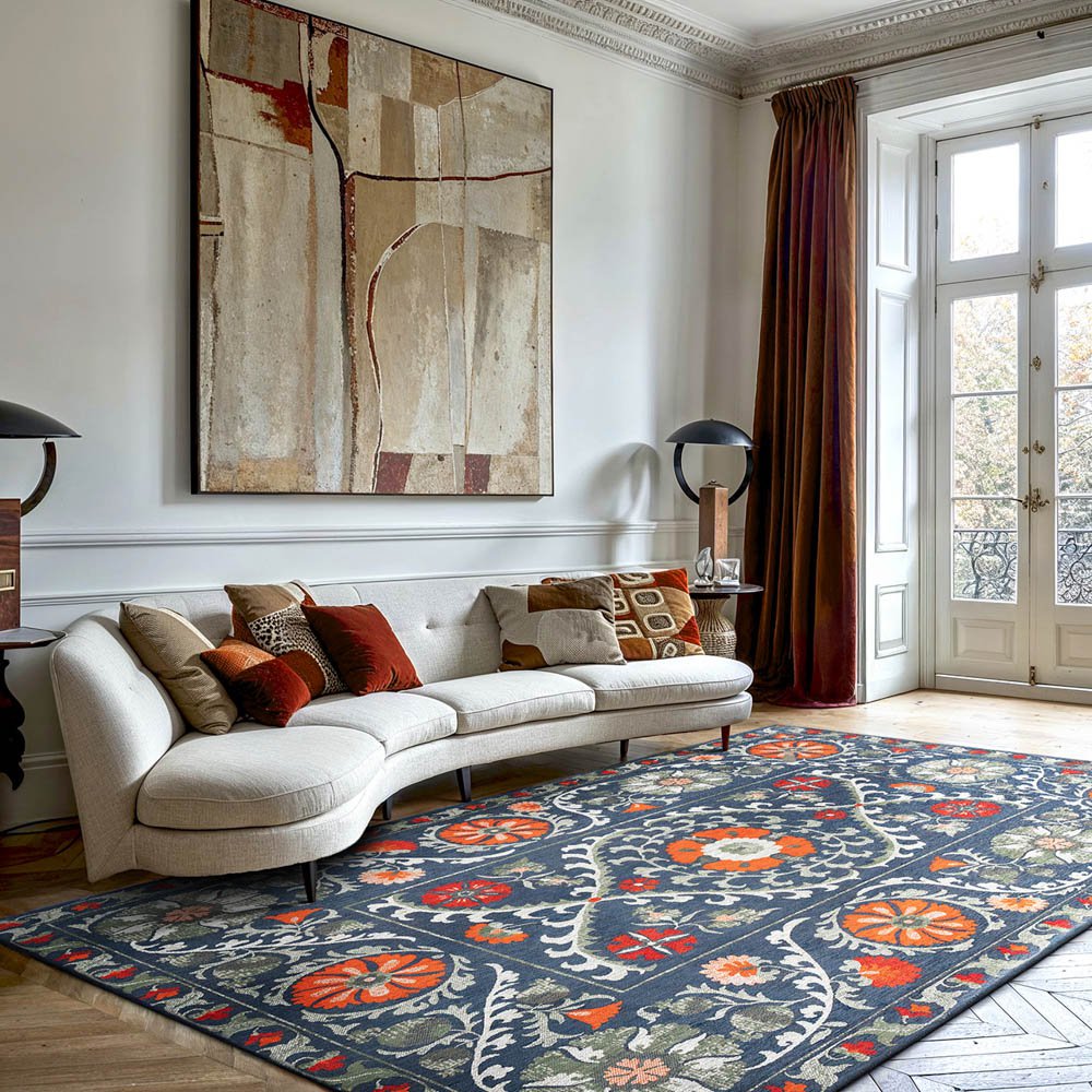 Tapis Eco - Nordique - Tapis bleu