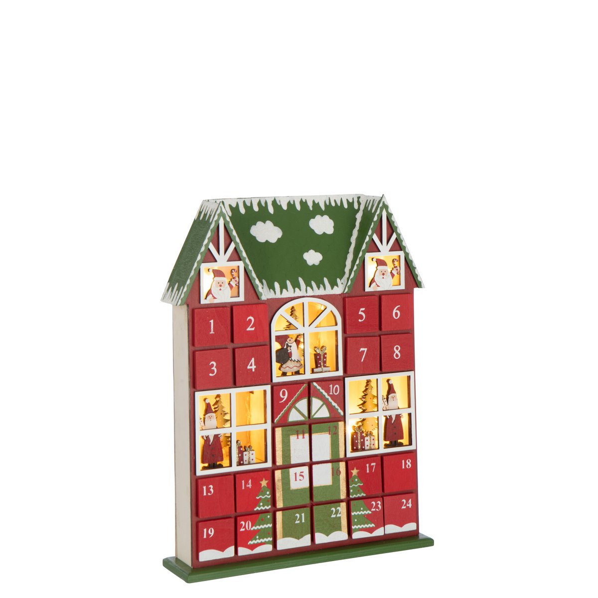 Détails du Calendrier de l'Avent J-Line en bois décoratif