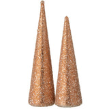 Détails de la décoration Cone Pearls en verre - couleur saumon foncé
