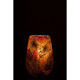 Détail du verre du bougeoir J-Line Liline Candlerse Sunset