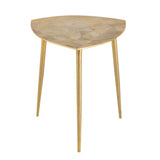 Table d'appoint Table décorative en métal en 4 parties ALSTER 40x45x40 cm Classe triangulaire.