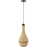 Lampe à suspension J-Line Pear Lines dans un intérieur élégant, illuminant l'espace.