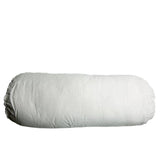 Coussin en rouleau de lin blanc pur 60x20