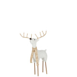Écharpe de renne J-Line sur fond décoratif de Noël