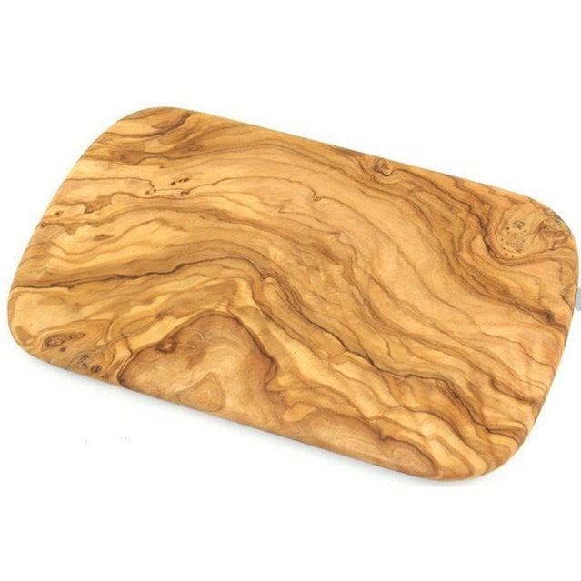 Lot de 6 planches à petit-déjeuner en bois d'olivier, élégantes et pratiques