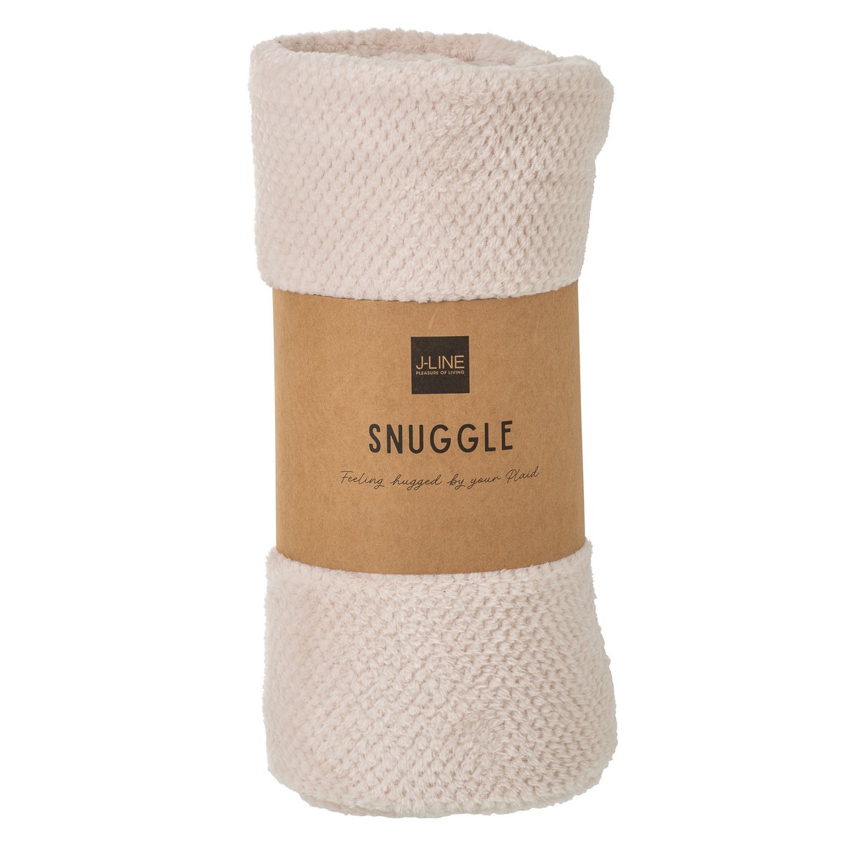 Couverture J-Line Snuggle drapée sur un canapé moderne