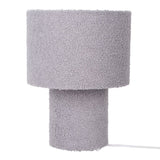 Lampe de table "duveteuse" avec des lames de texte et du pied en vert, E27, env. 31 cm de haut
