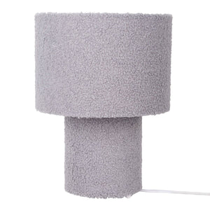 Lampe de table "duveteuse" avec des lames de texte et du pied en vert, E27, env. 31 cm de haut