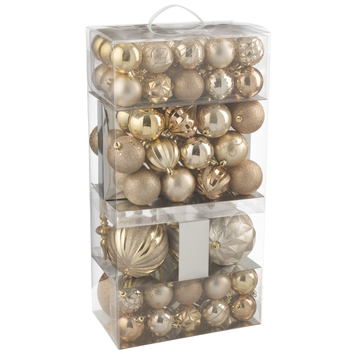 Boule de Noël J-Line beige écru, design élégant et classique