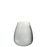 Vase J-Line en verre, vue détaillée, parfait pour la décoration intérieure.