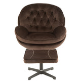 Canapé J-Line Relax marron, vue arrière