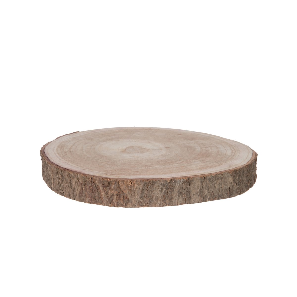Écorce décorative J-Line en bois naturel, vue de face