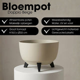 Jardinière d'extérieur Doppio Beige
