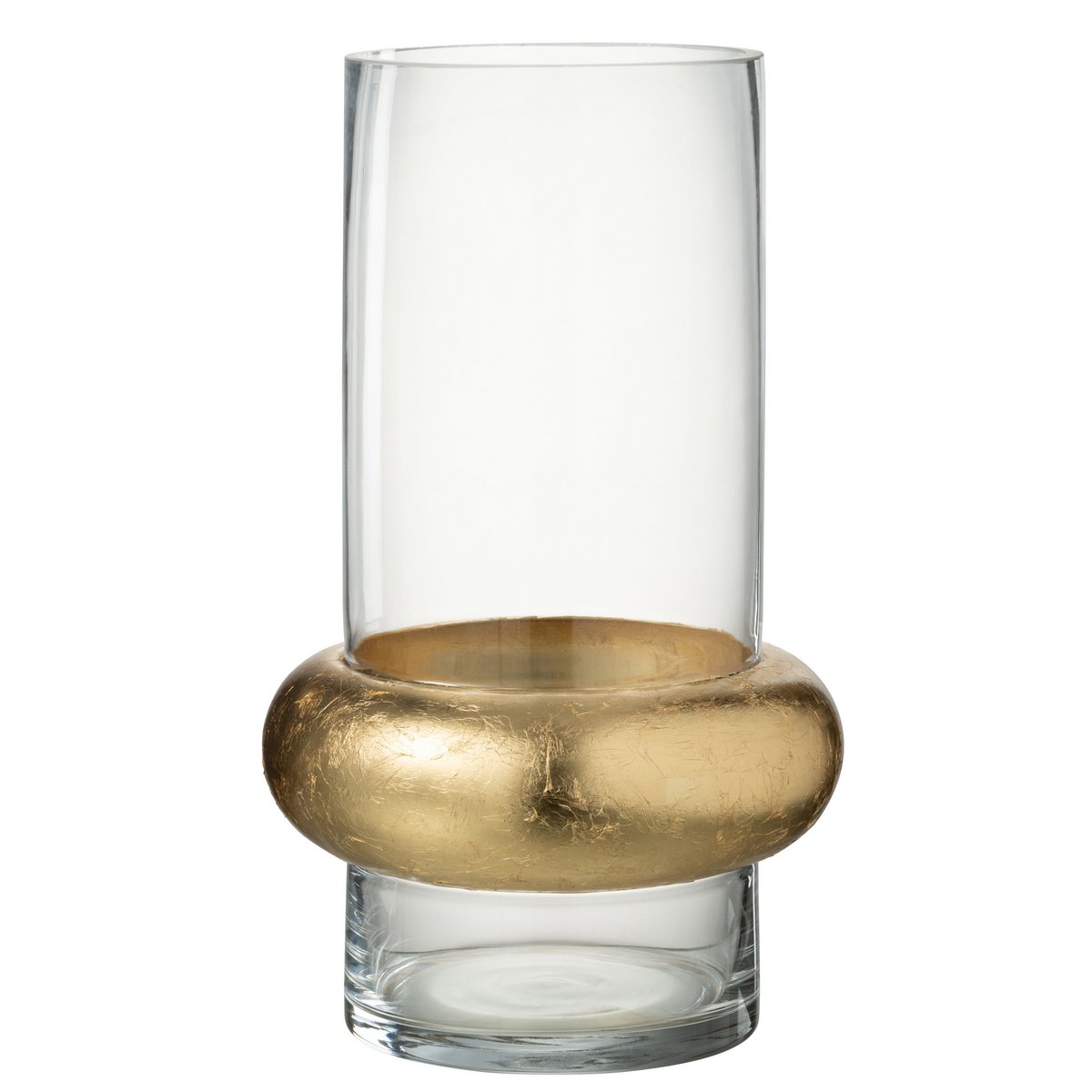 Vase J-Line Cylindre Ring Low avec fleurs, ambiance moderne