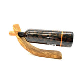 Porte-bouteille de vin lune avec bouteille de vin