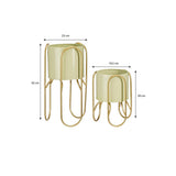 Set de supports pour plantes Danube - Vert clair avec design moderne