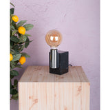 Lampe à LED Set "Dilly" de 3 avec version E27, 4 watt Ø 9,5 cm, en métal et en verre, ambre