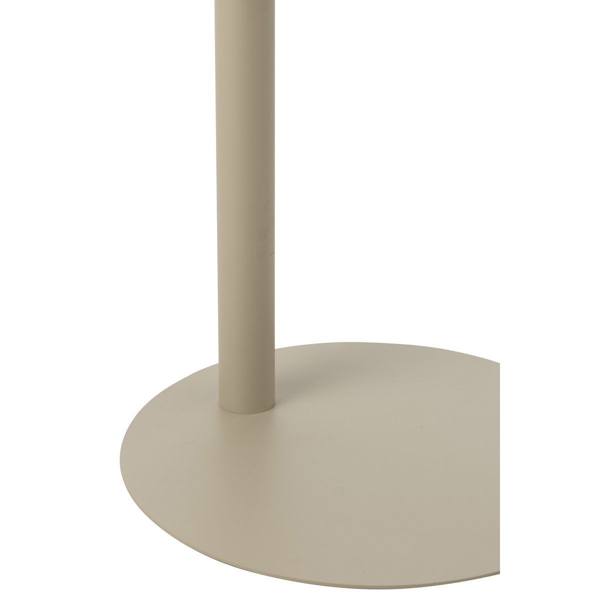Table d'Appoint J-Line en Métal Beige dans un salon moderne