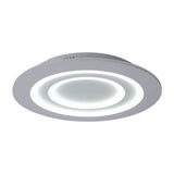 Plafond LED "Mirel" Ø 50 cm, 6 cm de haut, métal et plastique en blancs, LED intégrés, 2400 lm, dimmable, fonction CCT 3000-6500 K, changement de couleur RVB