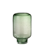 Détail du vase en verre J-Line de Nora, texture et finition