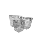 Panier en métal XL noir