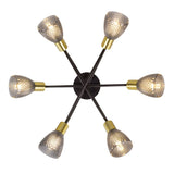 6 -Seater Spot Plafond Lampe "Lindita" hors Illuminant