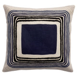 Coussin brodé Cassie Marine 45 x 45