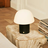 Lampe de table sans fil noire Yannick