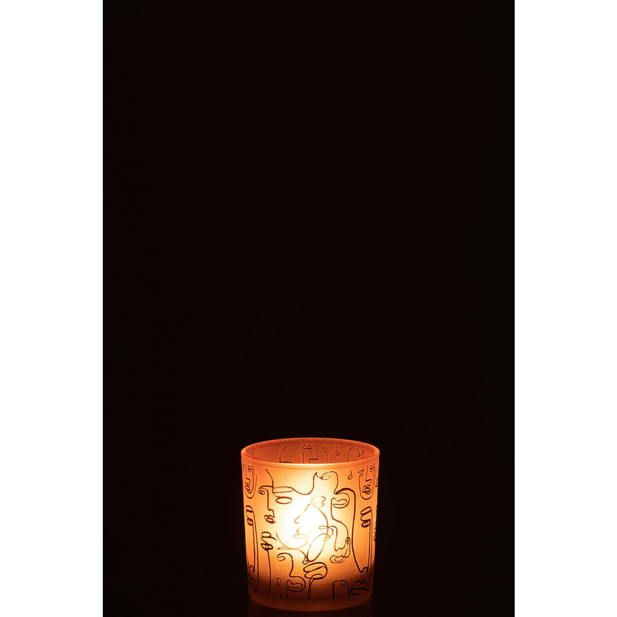 Photophore J-Line, détail de la finition en verre