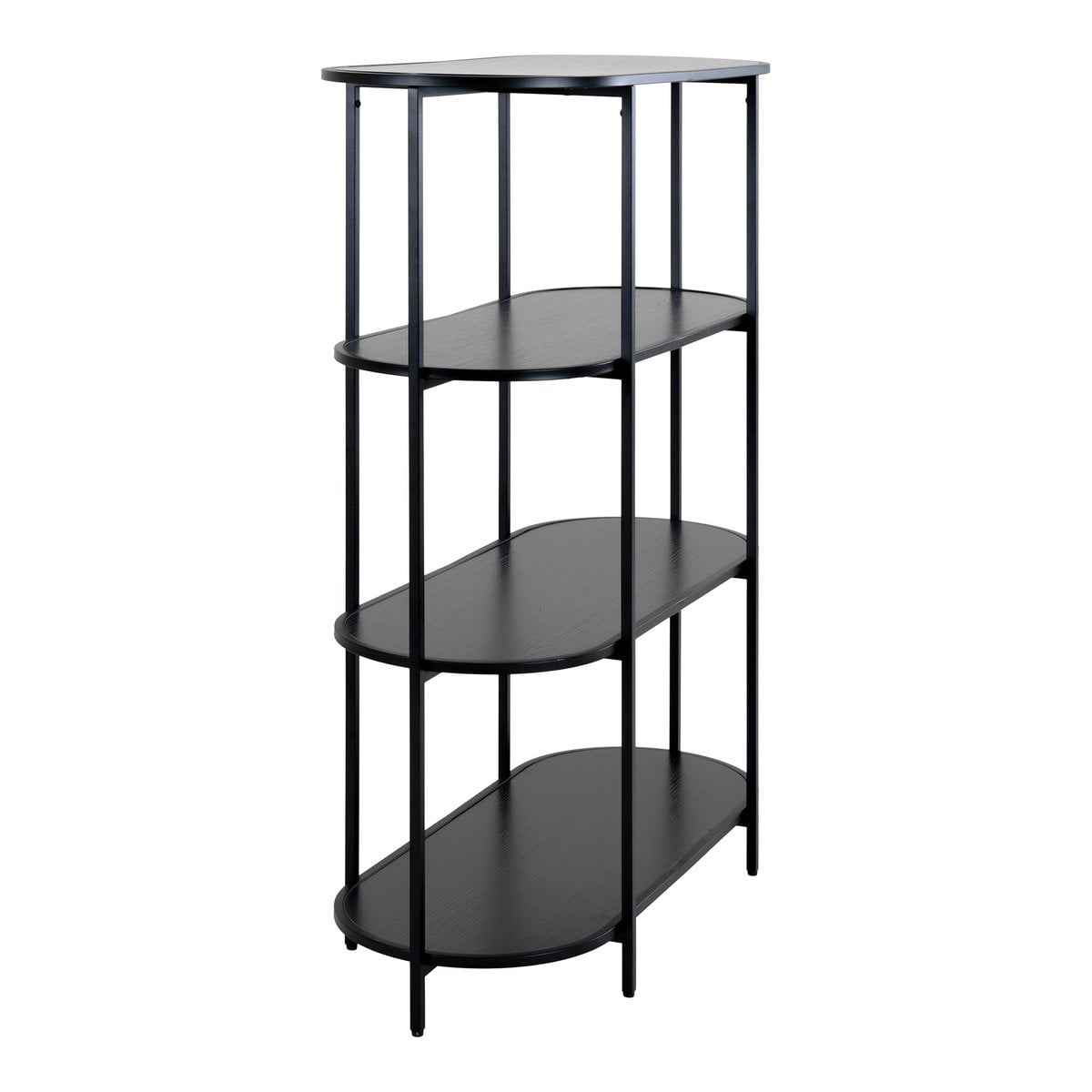 Détail du cadre noir de l'étagère Vita Black