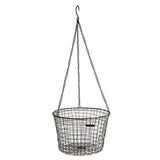 Panier suspendu en métal L noir
