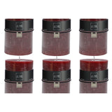 Bougie cylindrique J-Line bordeaux XL vue de face, ambiance chaleureuse.