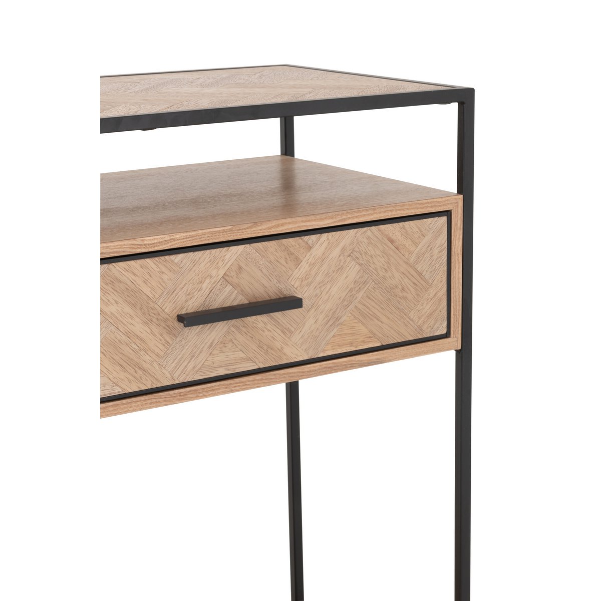 Pieds en métal noir de la console J-Line Zigzag