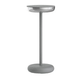 Batterie légère "Pasi" pour l'extérieur et à l'intérieur, en métal et en plastique en gris, dimmable, avec une fonction tactile et mémoire, env. 26 cm de haut